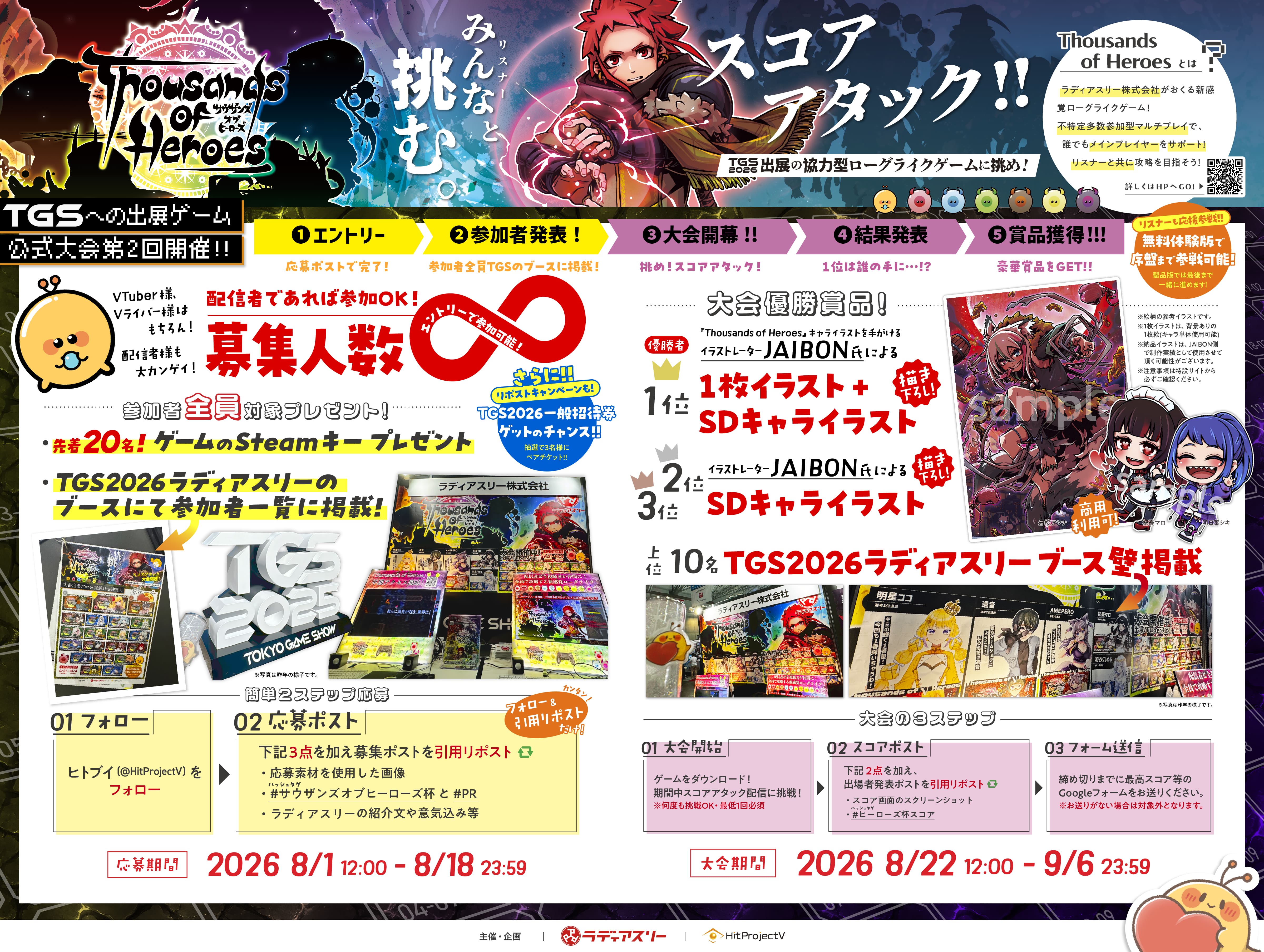 Thousands of Heroes 第2回大会プロモーション