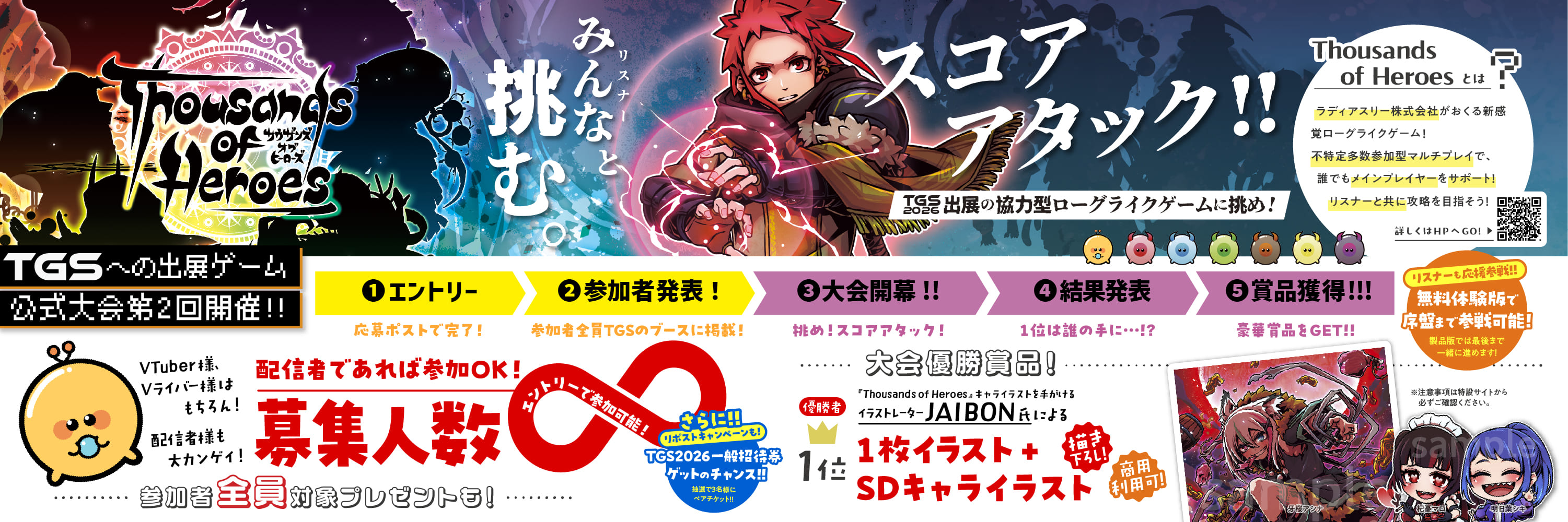 Thousands of Heroes 第2回大会プロモーション